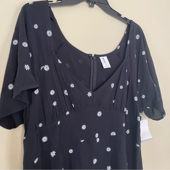 Abound Nordstrom dress black with white flowers size XL NWT - Picture 2 of 7